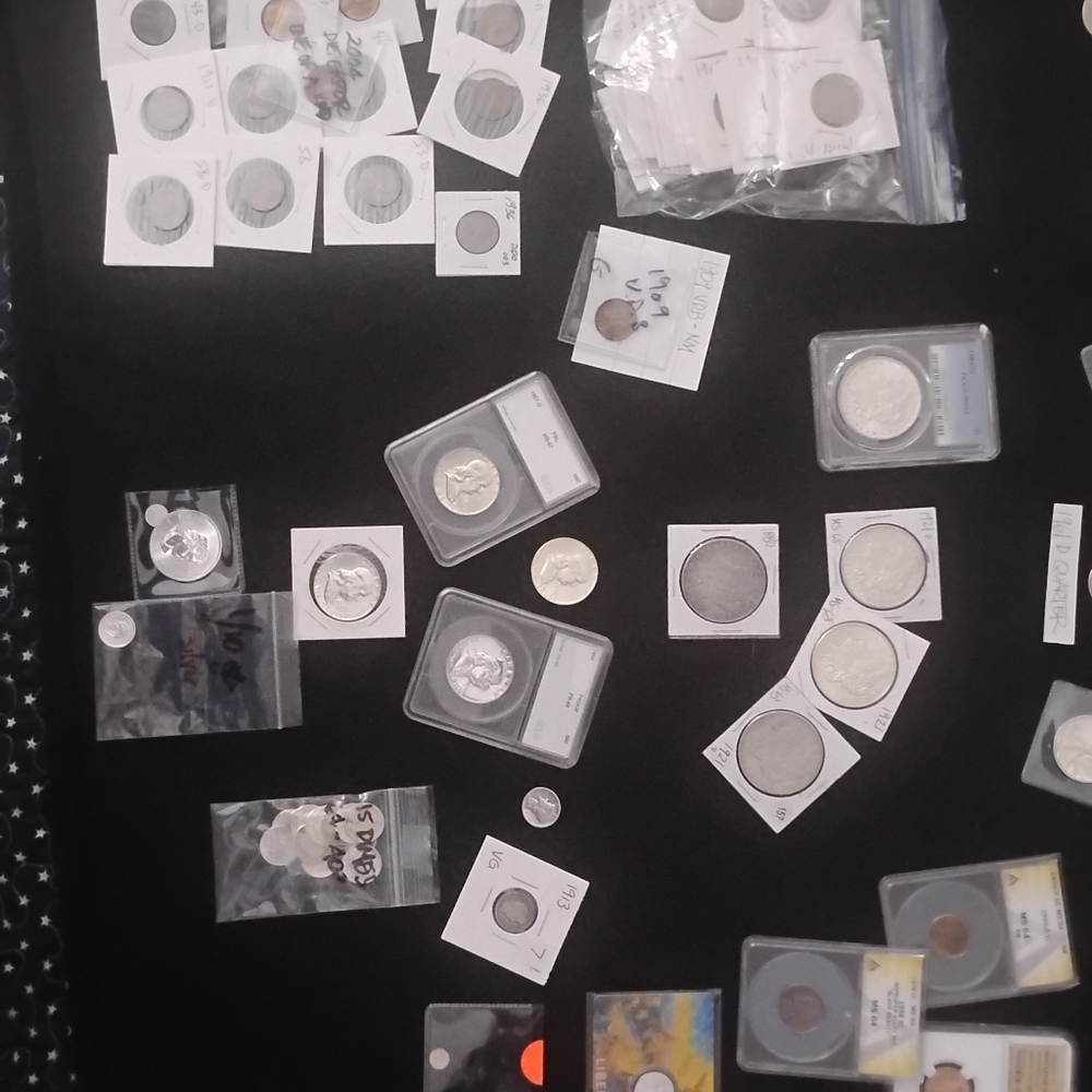 Coin Collection with Silver Proofs. As Well As Many Other Rarities, 1909 VDB Red